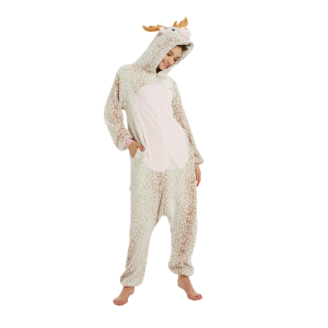 Onesie Kigurumi Baltas Elnis