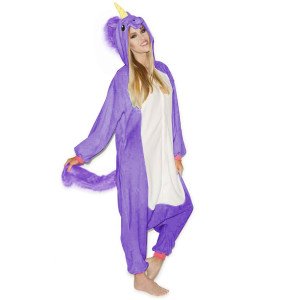 Onesie Kigurumi Violetinis Vienaragis