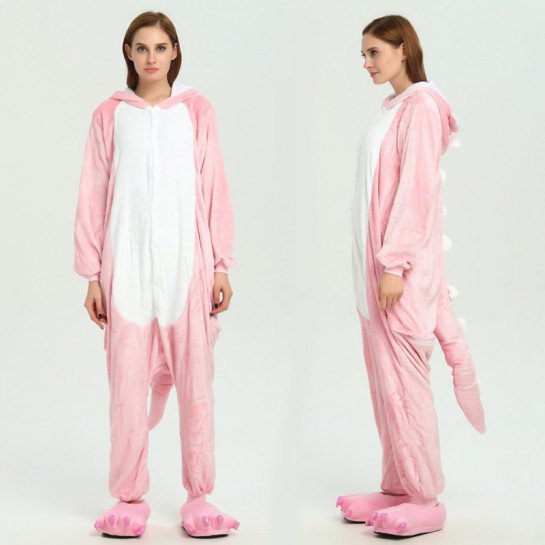 Onesie Kigurumi Rožinis Drakonas