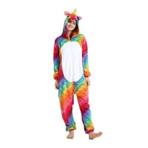 Onesie Kigurumi Vienaragis Vaivorykštinis Drakonas